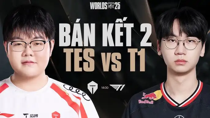 Trực tiếp CKTG LOL hôm nay 2/11: T1 vs TES 16 bán kết CTKG LOL 2025 BO5: T1 VS TES